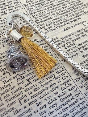 Harvest Bell & Gold Tassel Bookmark